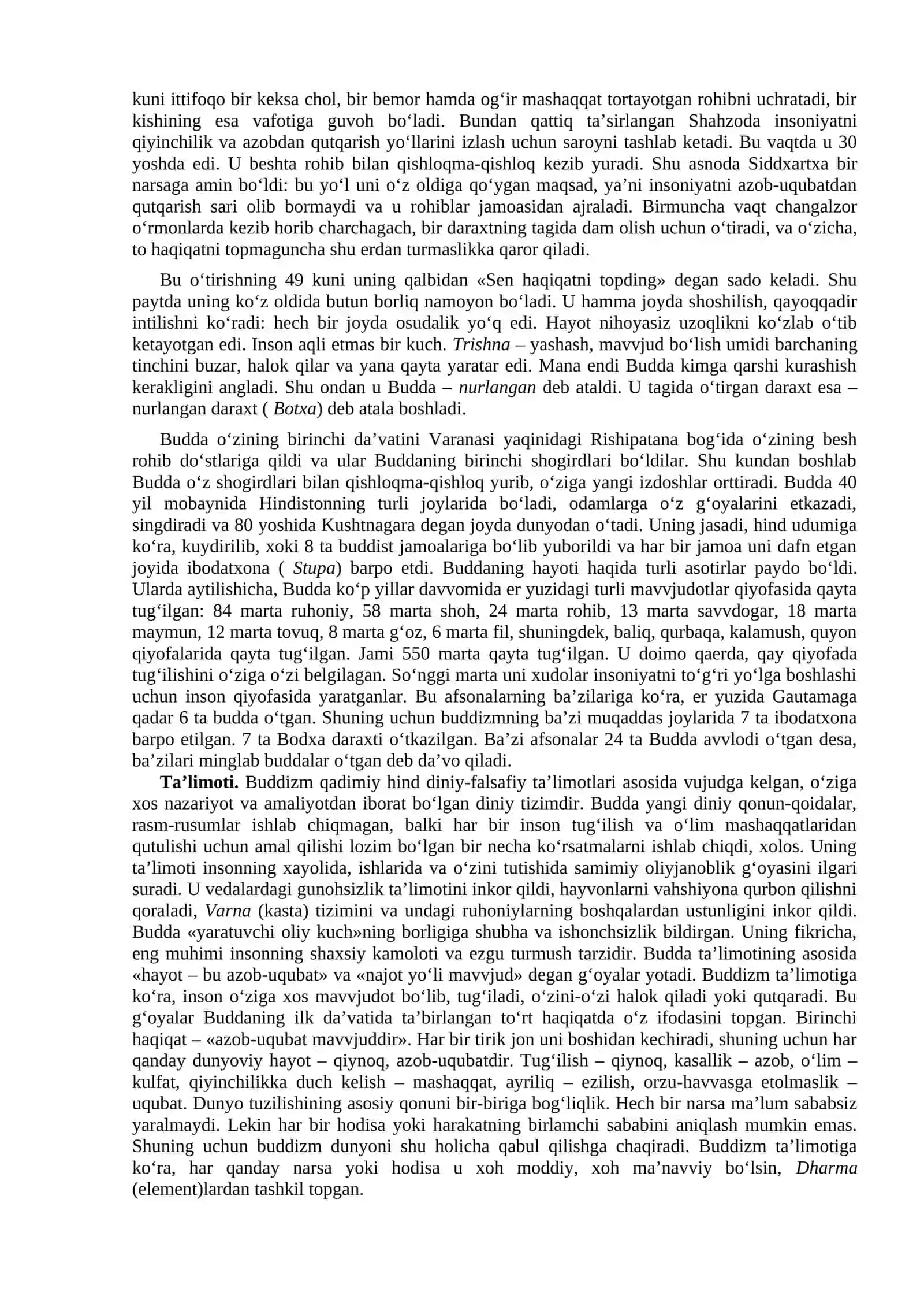 MAVZU. BUDDAVVIYLIK DINI 2