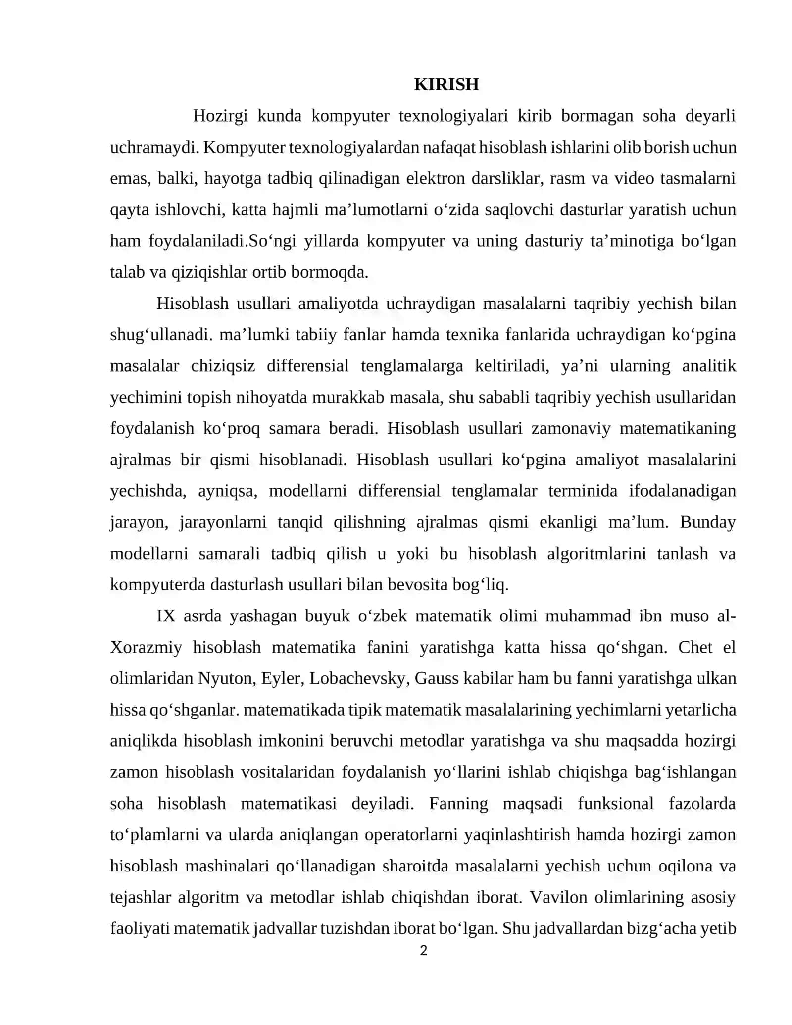 Chiziqli algebraik tenglamalar sistemasini yechish Aylantirishlar va akslantirishlar metodi 2