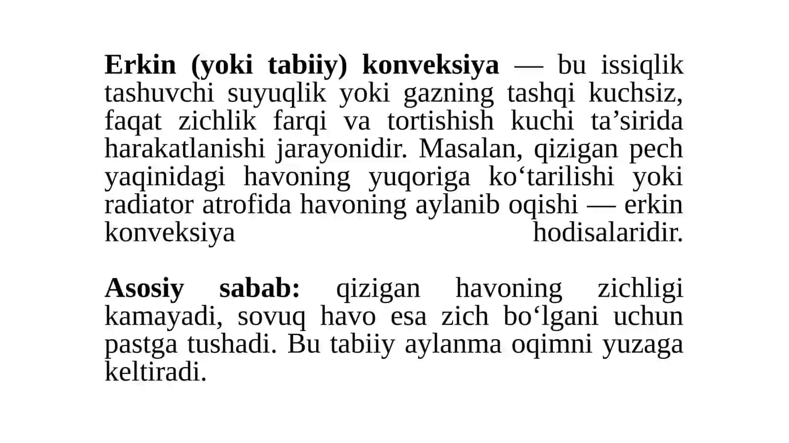 Erkin konveksiyavamezonli tenglamalar 2