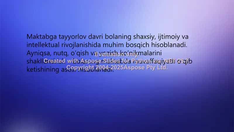 Nutq, oʻqish, yozish malakalarni shakllantirishning maktabga tayyorlashdagi ahamiyati 2
