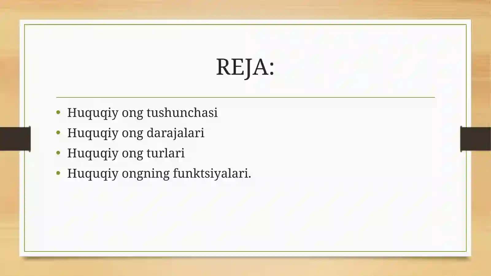 Huquqiy ongning turlari va darajalari 2