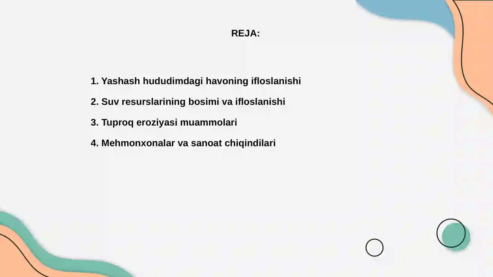 Yashash hududimdagi ekologik muammo 2