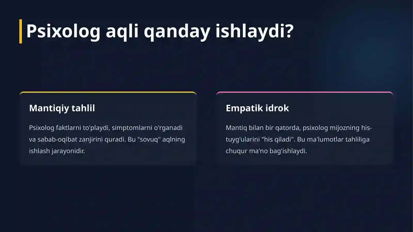 Psixologning aqli 2