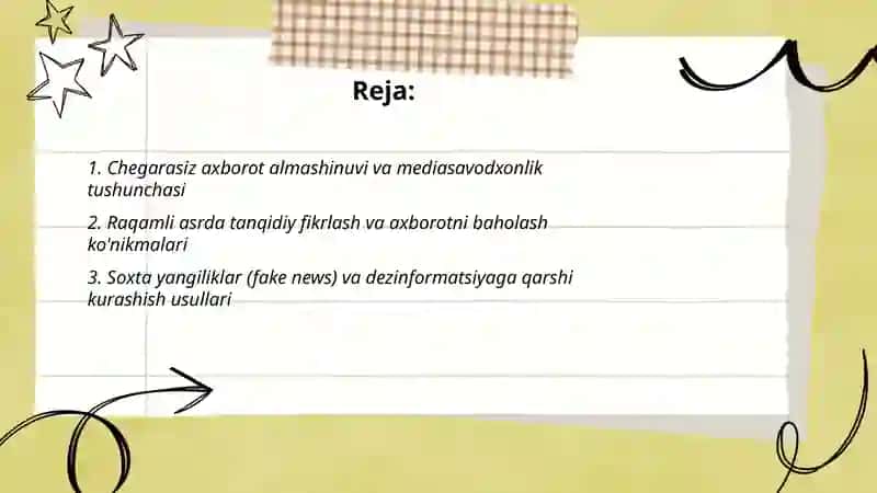 Chegarasiz axborot almashinuvi sharoitida mediasavodxonlikning ahamiyati 2
