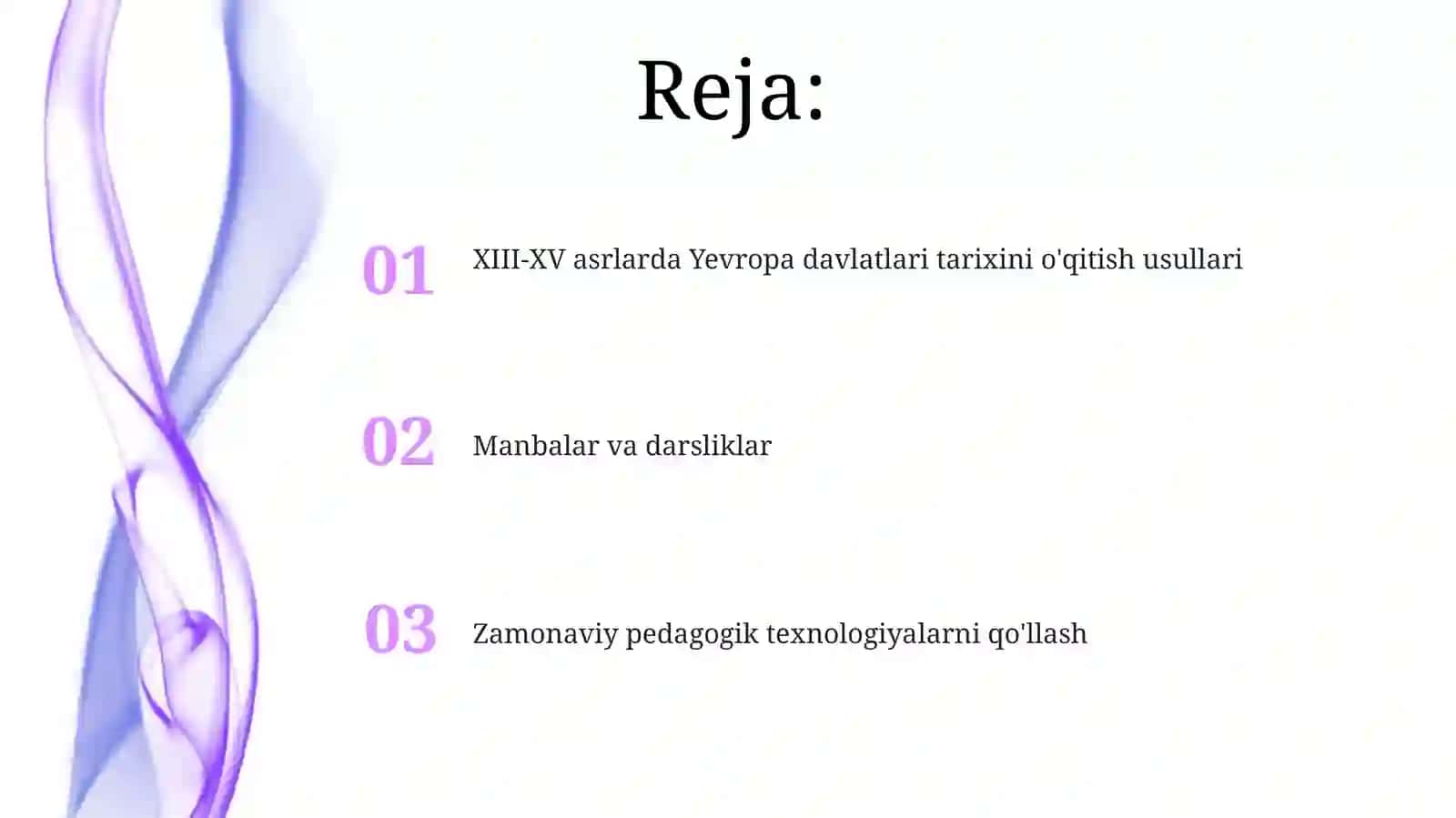 XIII-XV asrlarda Yevropa davlatlari tarixini o'qitish usullari 2