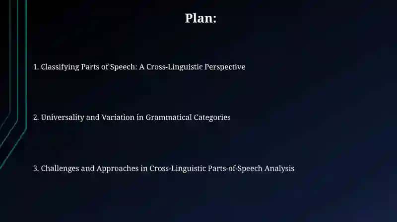 Parts of speech in different languages and their classification principles 2
