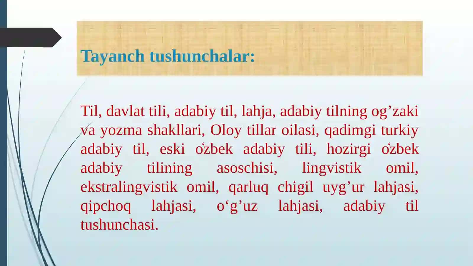 Tillarning taraqqiyot qonunlari va taraqqiyoti 2