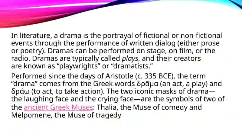 DRAMA AND ITS TYPES 2