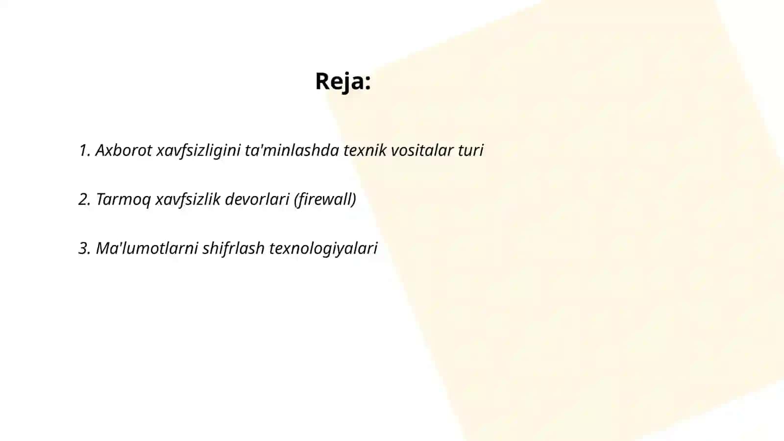 Axborotlarni himoyalashning texnik vositalari 2