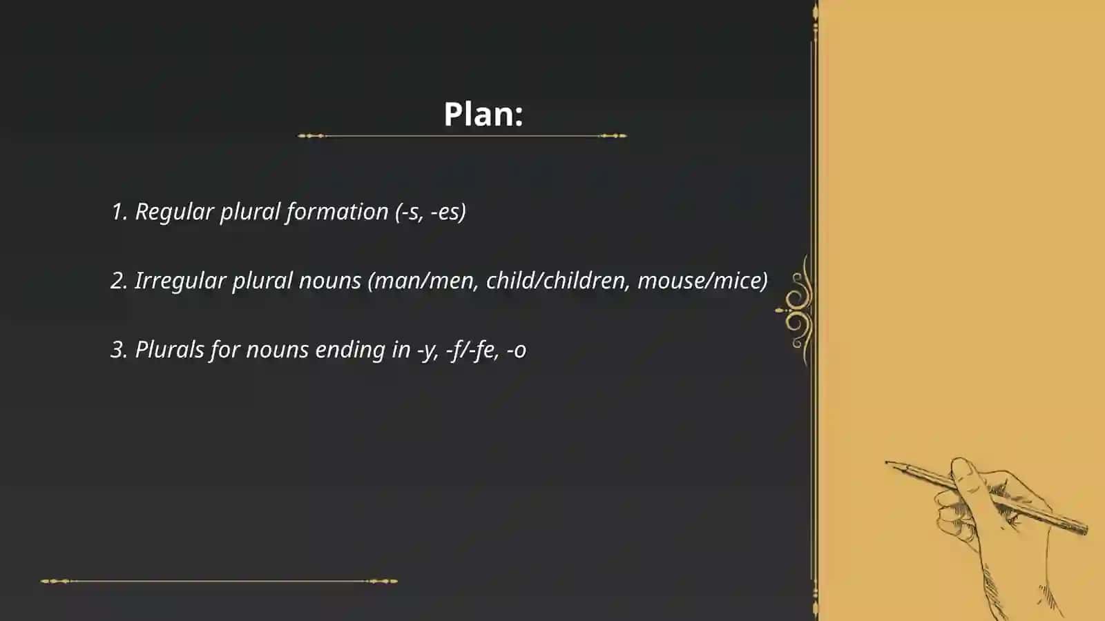 English Plural Formation 2
