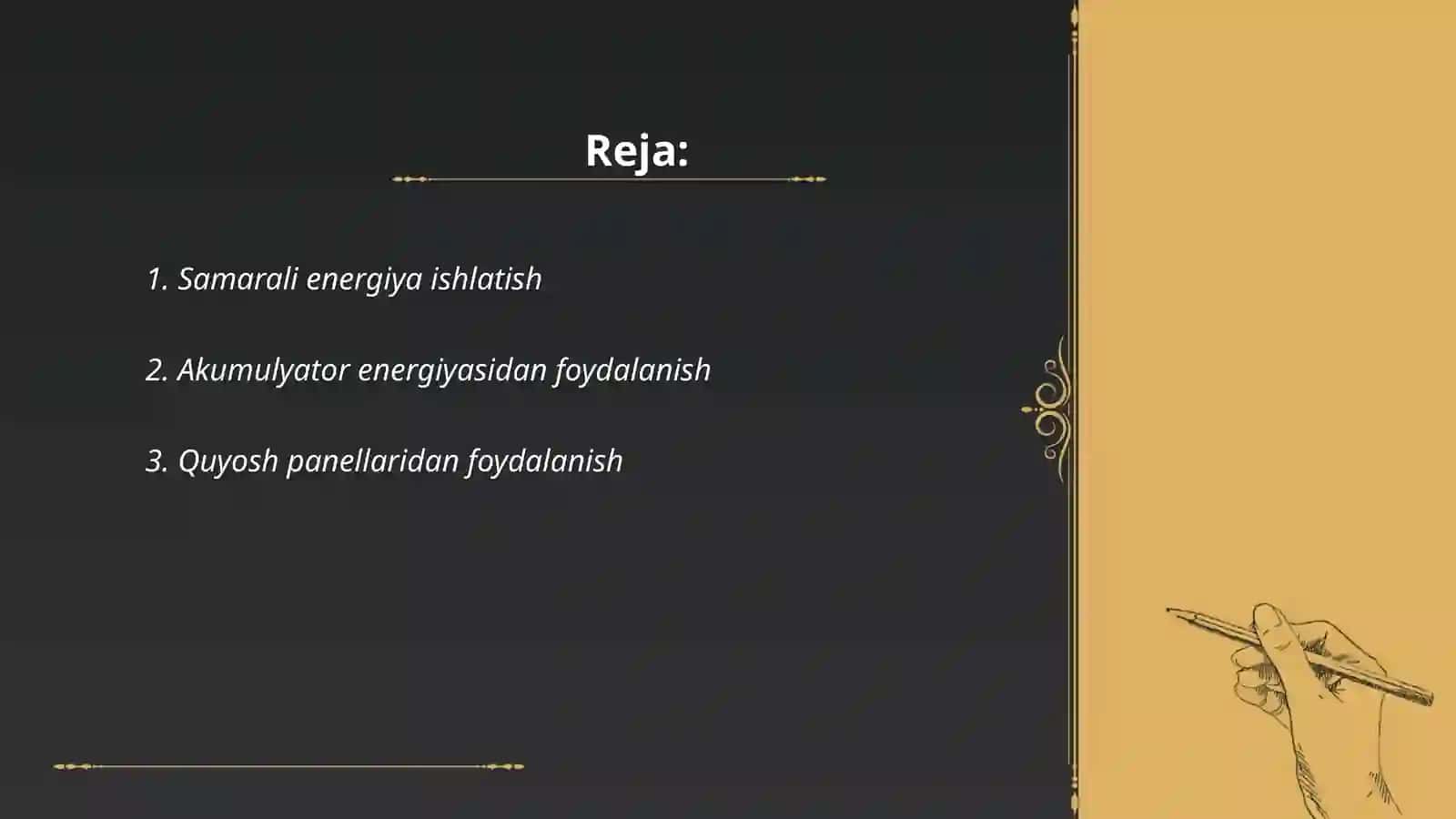 Samarali energiya ishlatish 2