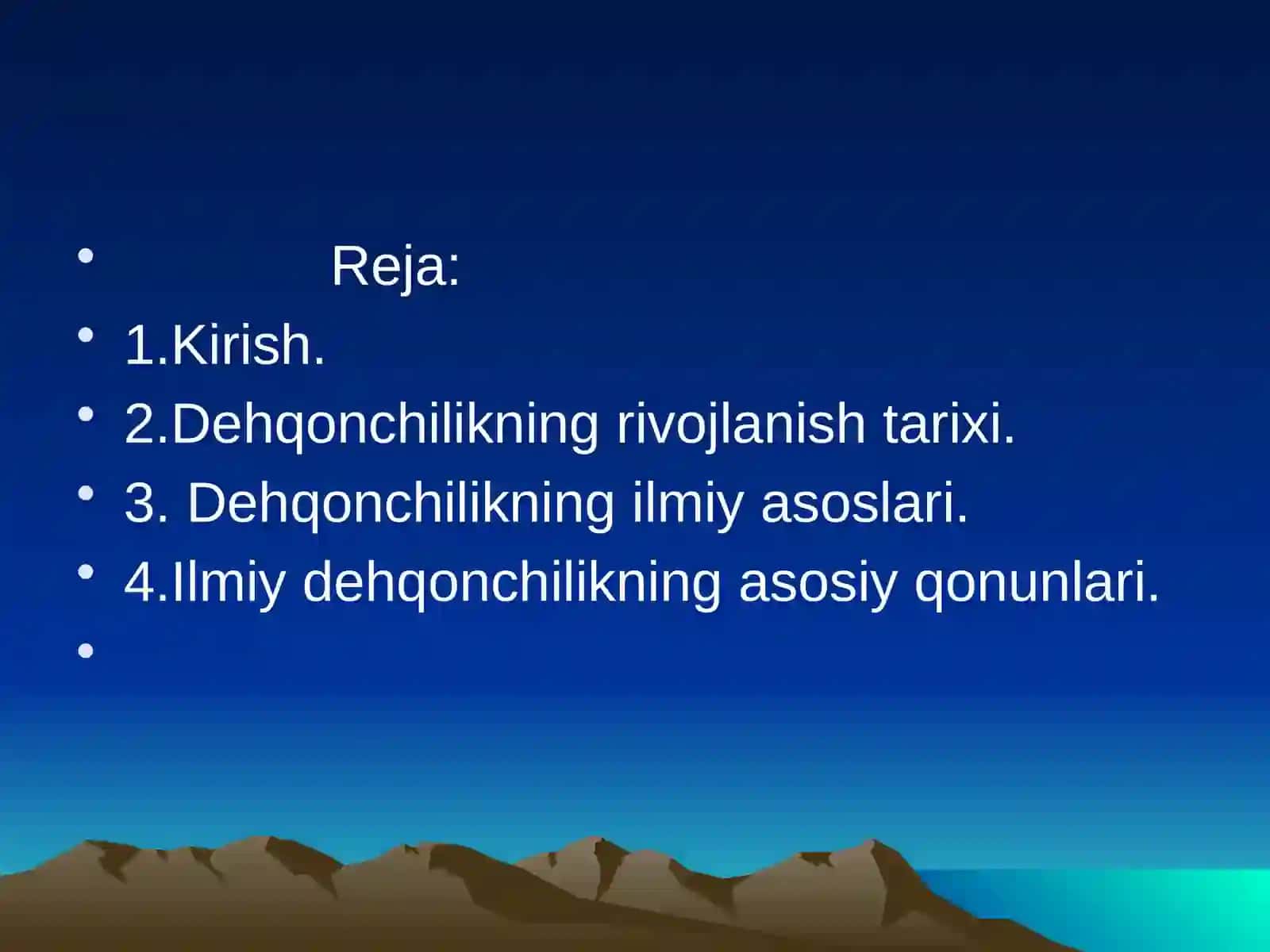 DEHQONCHILIKNINGILMIY ASOSLARI 2