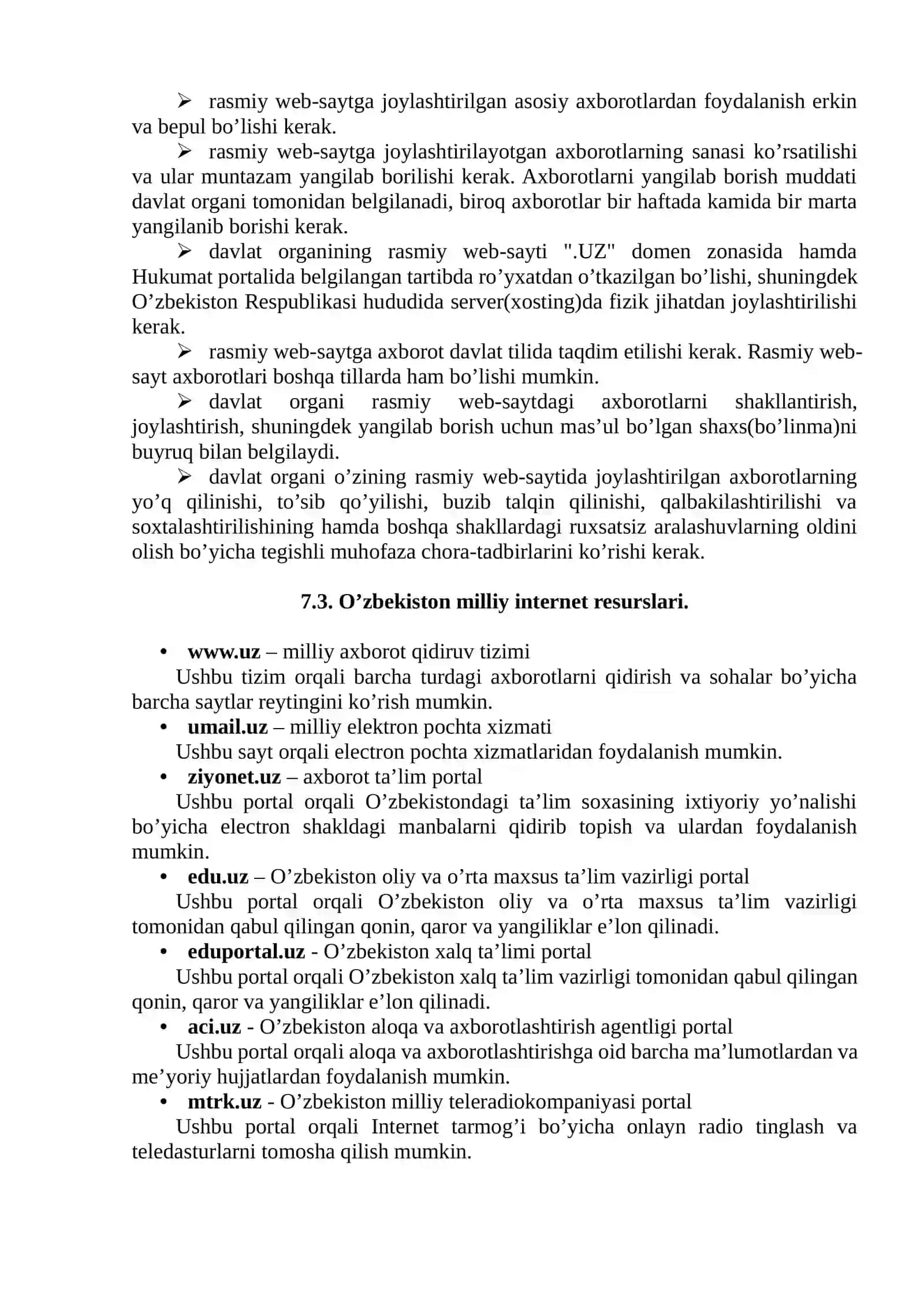 O’zbekiston Milliy Internet Resurslari 2