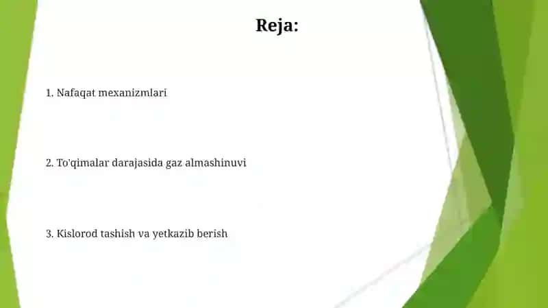 To'qima gaz almashinuvi 2