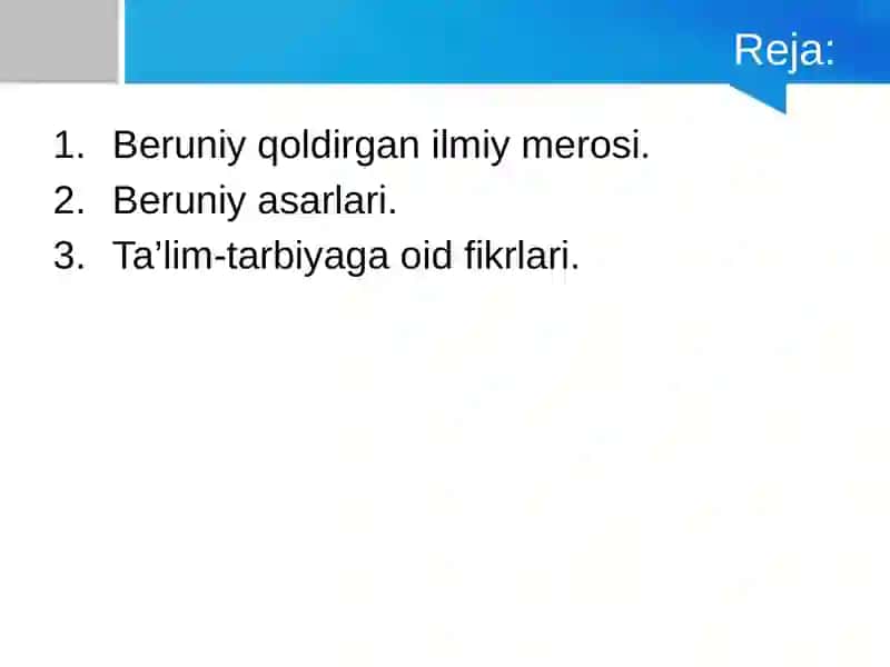 AbuRayxonBeruniyning ilmiy merosi va uning pedagogika fan taraqqiyoti 2