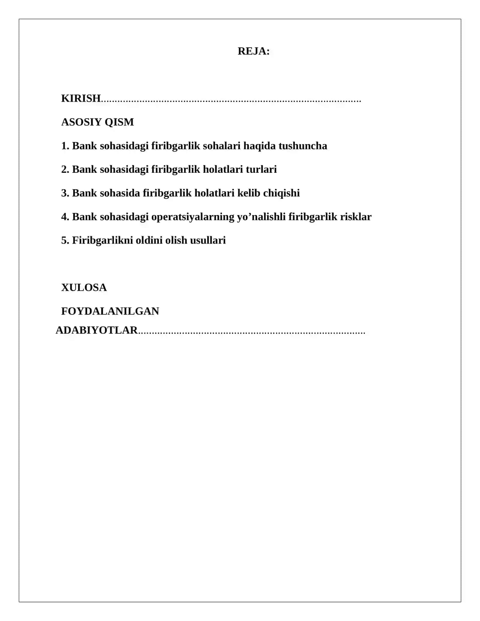 Bank sohasidagi firibgarlik holatlari 2