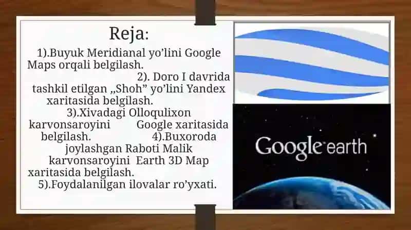 Tarixiy Savdo yo’llari yoki Karvonsaroylarni Google Maps yoki boshqa ilovalardan belgilash 2