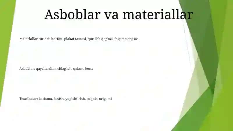 Texnalogiya Darslarida Qoĝozdan Kòrgazmali Qurollar Tayyorlash 2