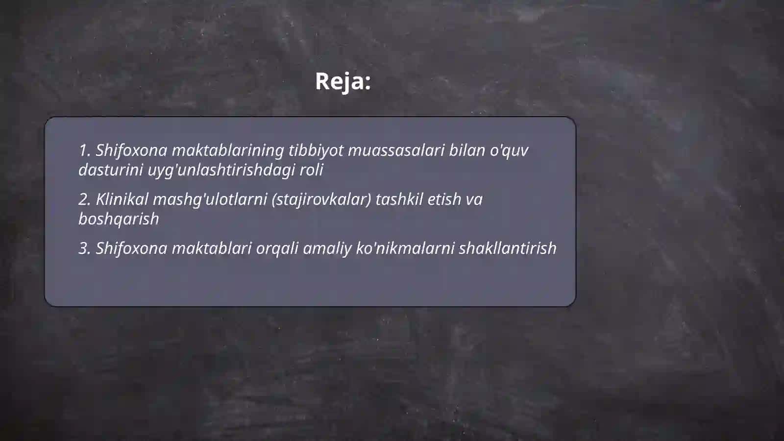 Shifoxona maktablari tibbiyot muassasasi va ta'lim maktabi 2