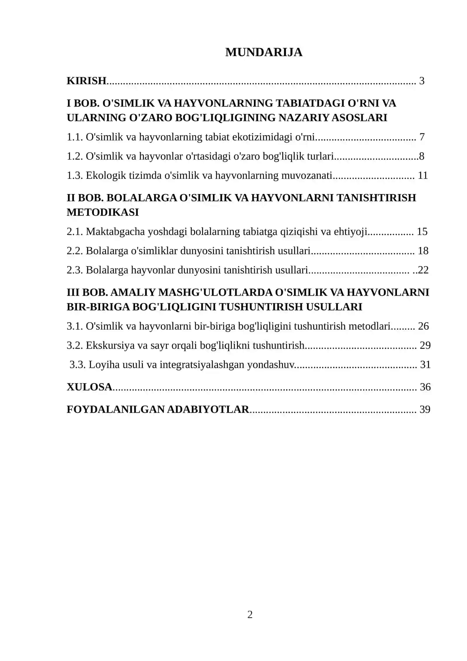 Bolalarga tabiatdagi oʻsimlik va hayvonlarni bir biriga bogʻliqligini tushintirish 2