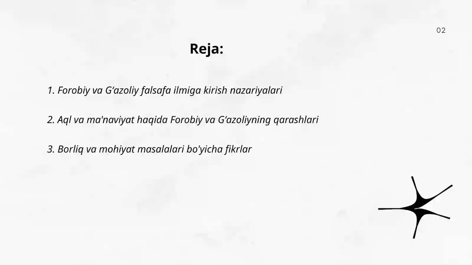 Abu Nasr Forobiy va Gʻazoliyning falsafa ilmiga oid qarashlari 2