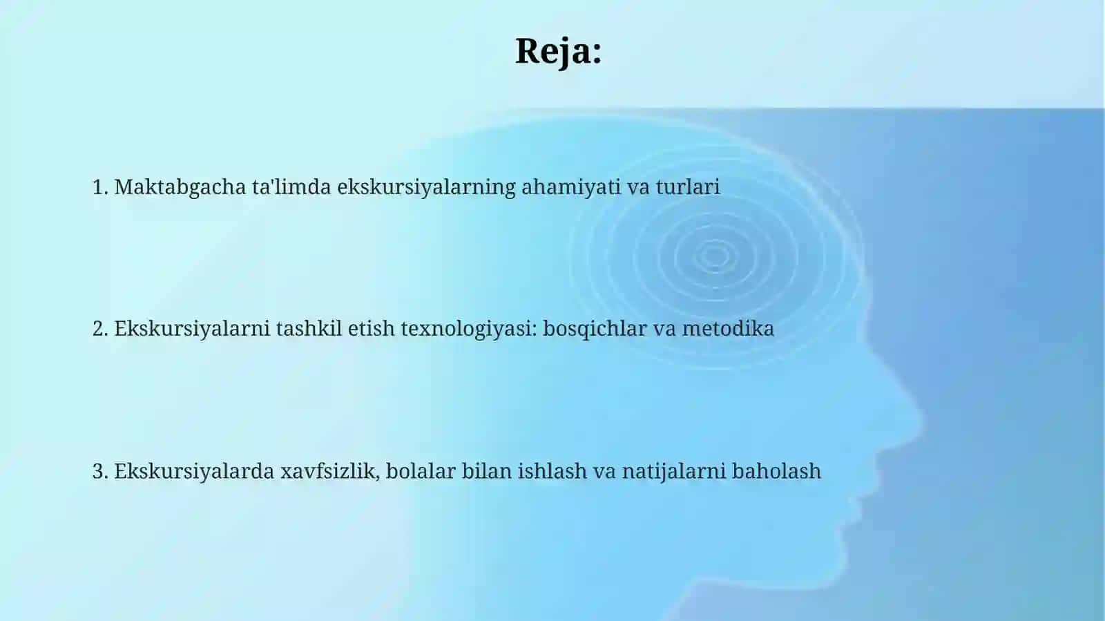Maktabgacha talimda ekskursiya turlari va ularni tashkil etish texnologiyasi 2