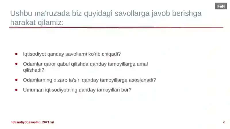 Iqtisodiyotning 10 tamoyili va Talab va taklif 2