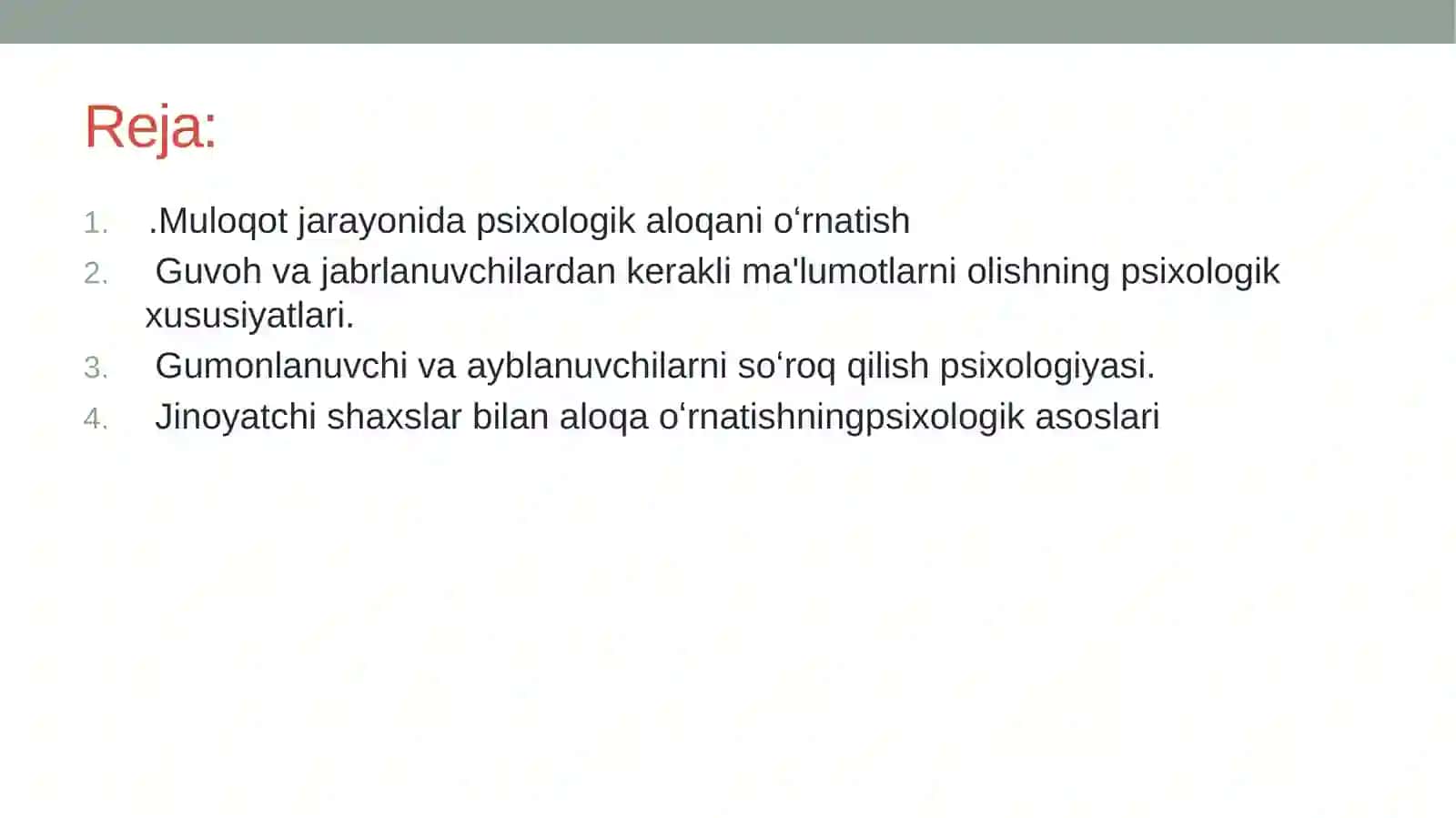 Yuridik faoliyatning ijtimoiy-psixologik asoslari 2