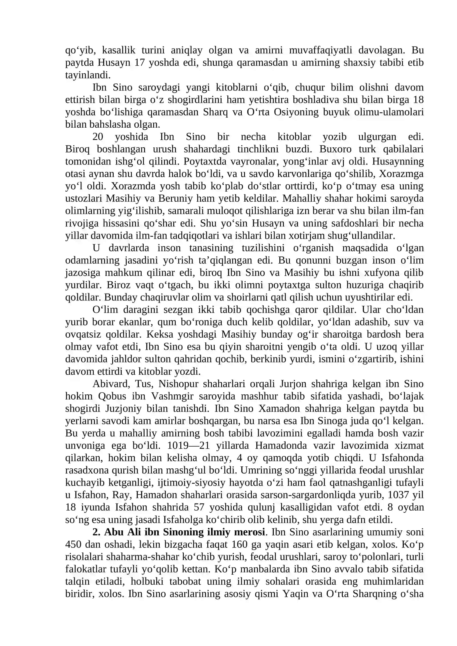 Abu Ali ibn Sino — buyuk qomusiy alloma 2
