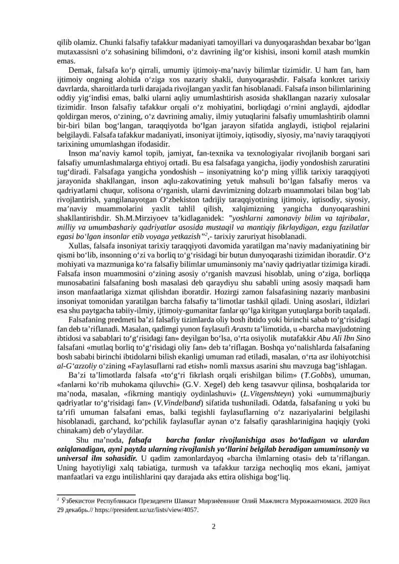 Falsafa va uning jamiyat hayotidagi roli 2