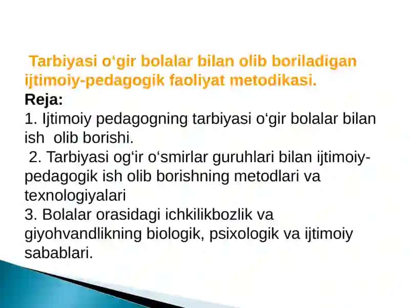 Ijtimoiy pedagogika fanidan kurs ishi 2