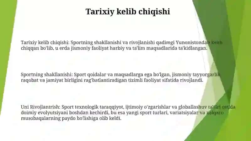 Sport Formasi Va Uni Rivojlantrish 2