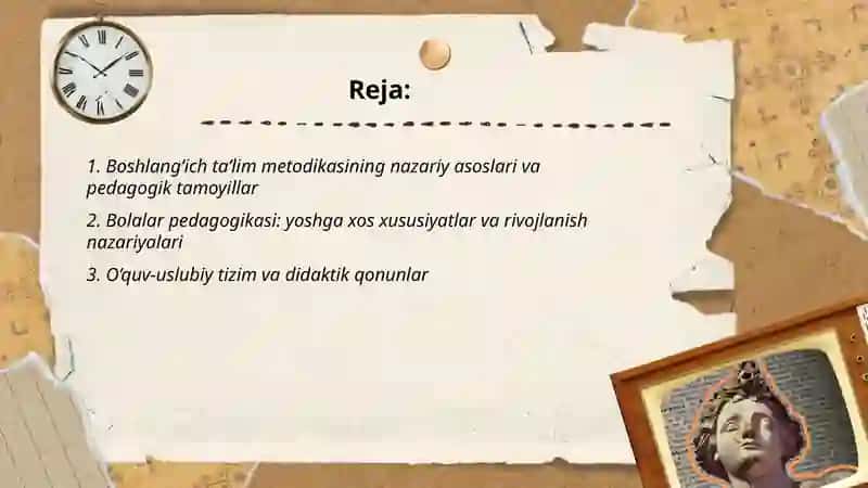 Boshlang‘ich ta’lim metodikasining nazariy asoslari 2