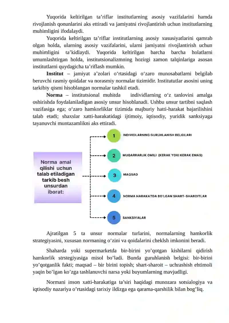 Institutlar va Ularning Jamiiyat Rivojidagi Roli 2
