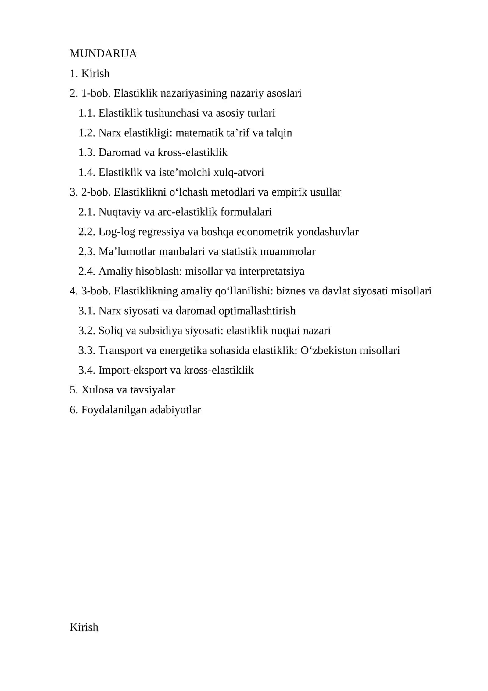 Mikroiqtisodiyot - Elastiklik nazariyasi va uni amaliyotda qo'llanilishi 2