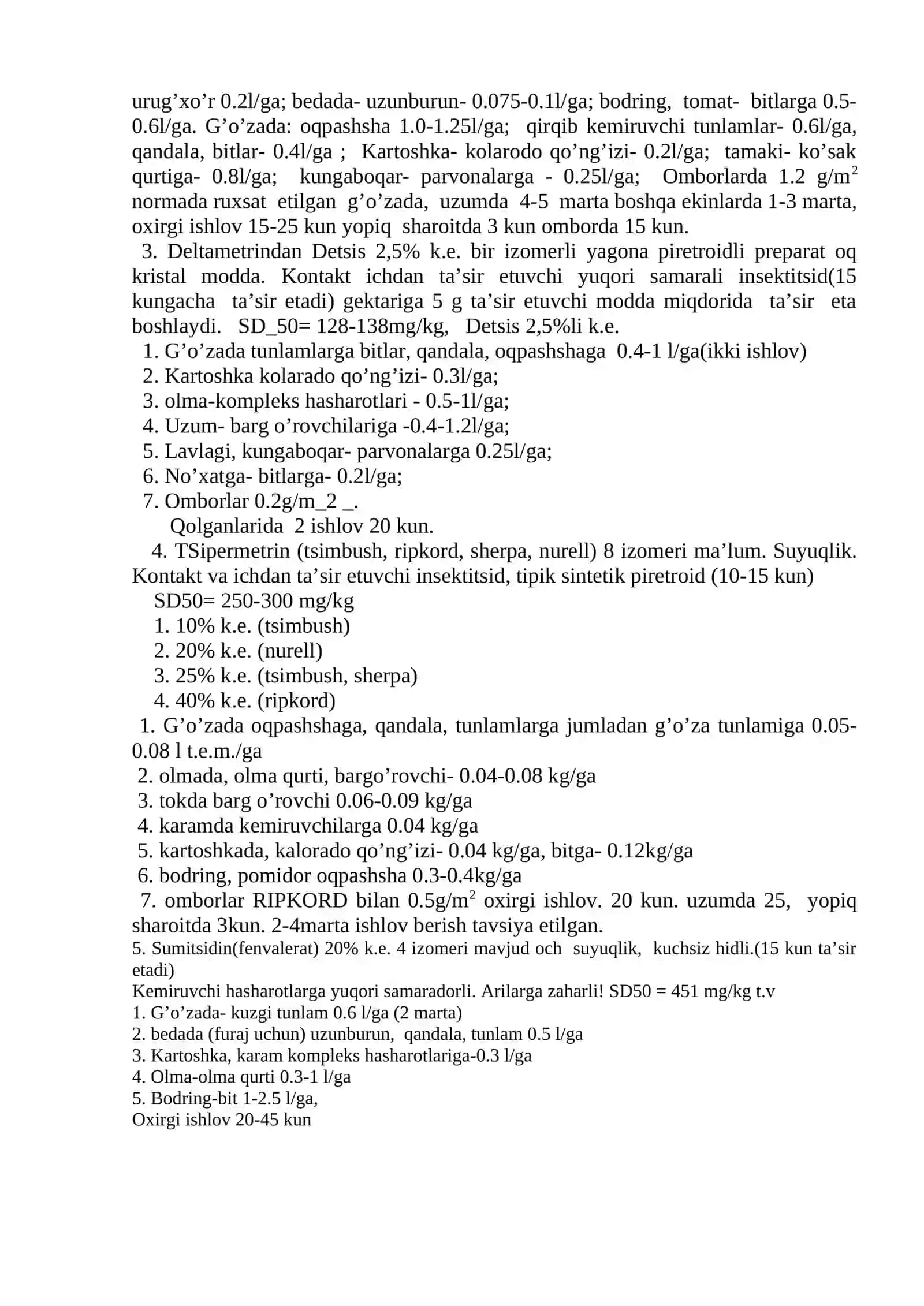 Sintetik piretroidlar 2