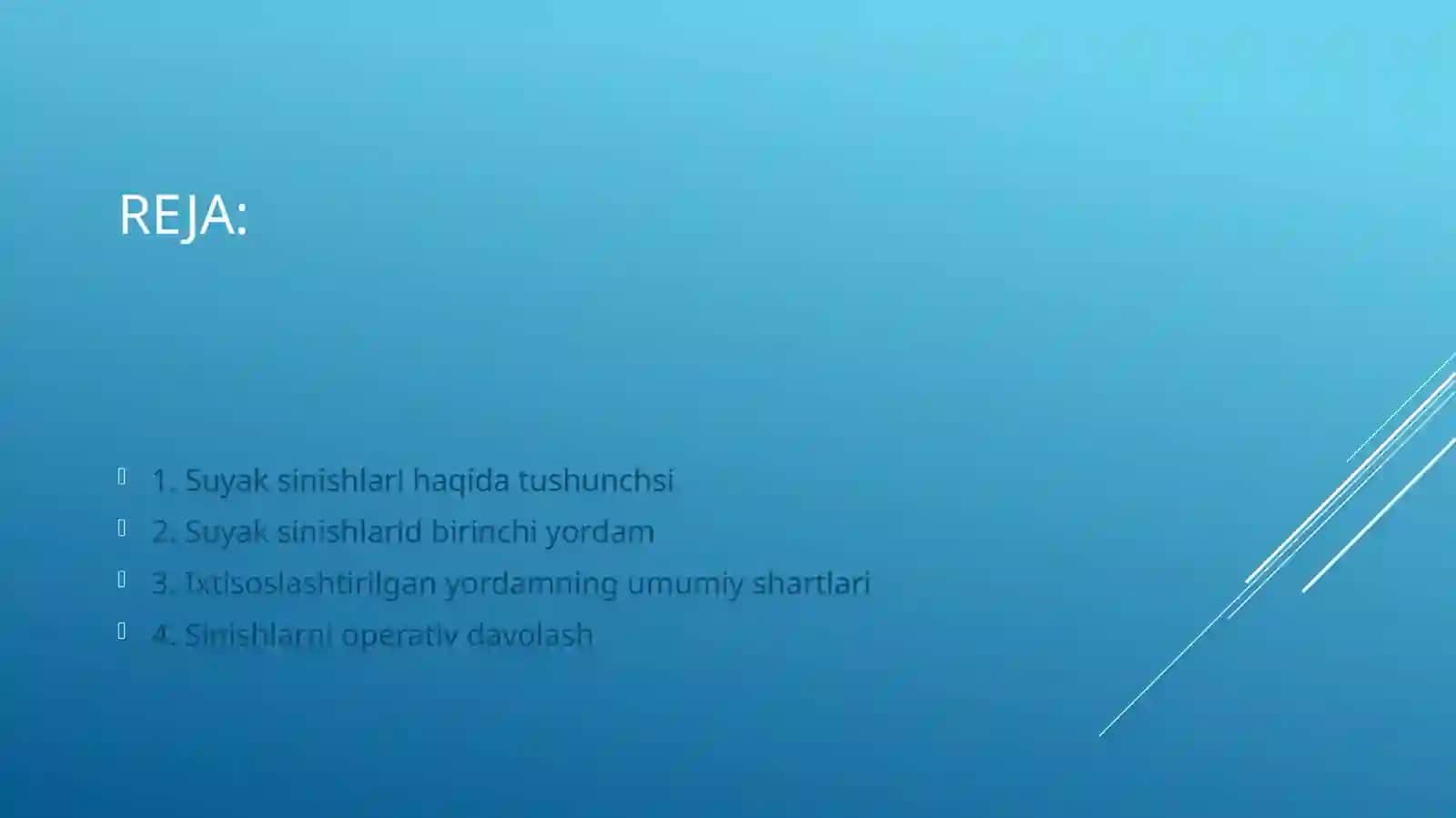 Suyaklar sinishlarida zamoaviy davolash usullari 2
