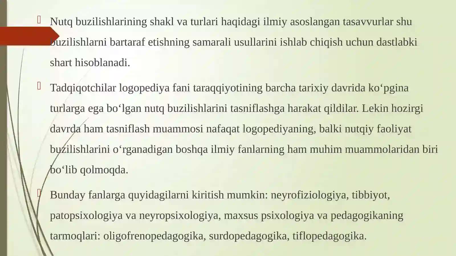 Nutqiy rivojlanishdagi birlamchi va ikkilamchi nuqsonlarnifarqlash 2