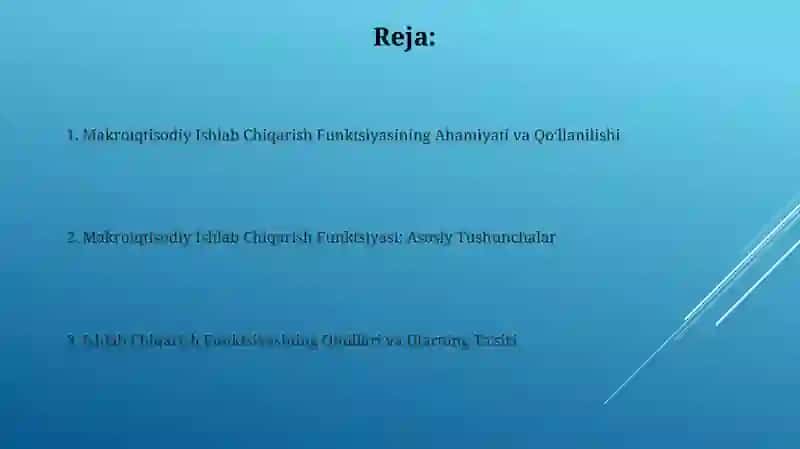 Makroiqtisodiy ishlab chiqarish funksiyasi asosiy tushunchalari va ahamiyati 2