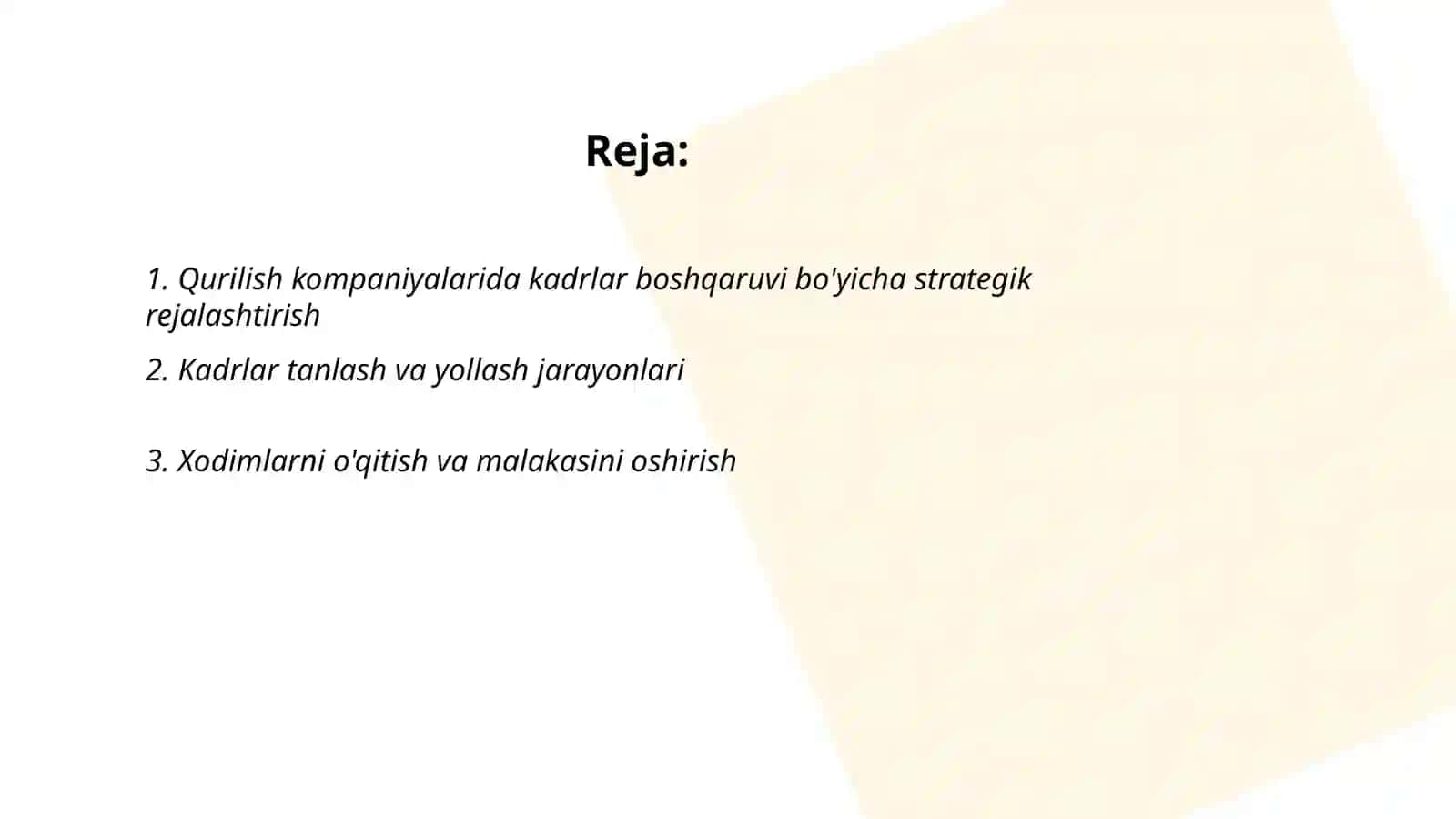 Qurilish kompaniyalarida kadrlar boshqaruvi 2