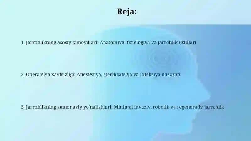 Xirurgiya fani haqida tushuncha 2