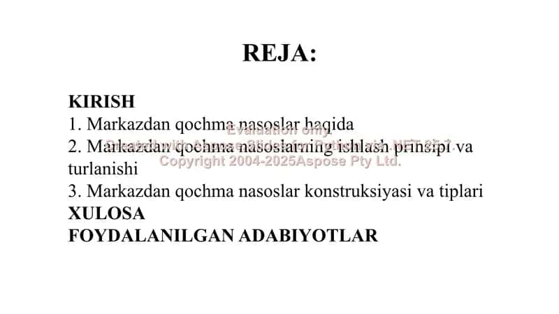 Markazdan qochma nasoslarning ishlash prinsipi va turlanishi 2