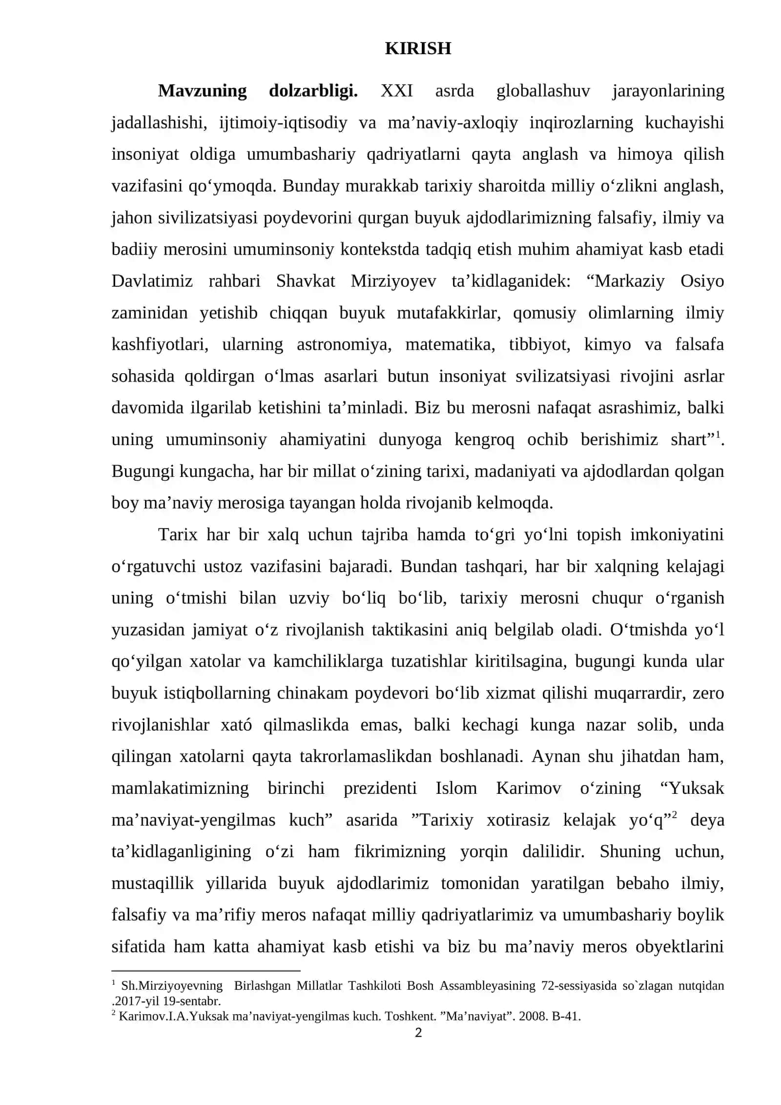 BUYUK AJDODLARIMIZ MA’NAVIY MEROSINI O‘RGANISHNING TARIXIY-METODOLOGIK AHAMIYATI 2