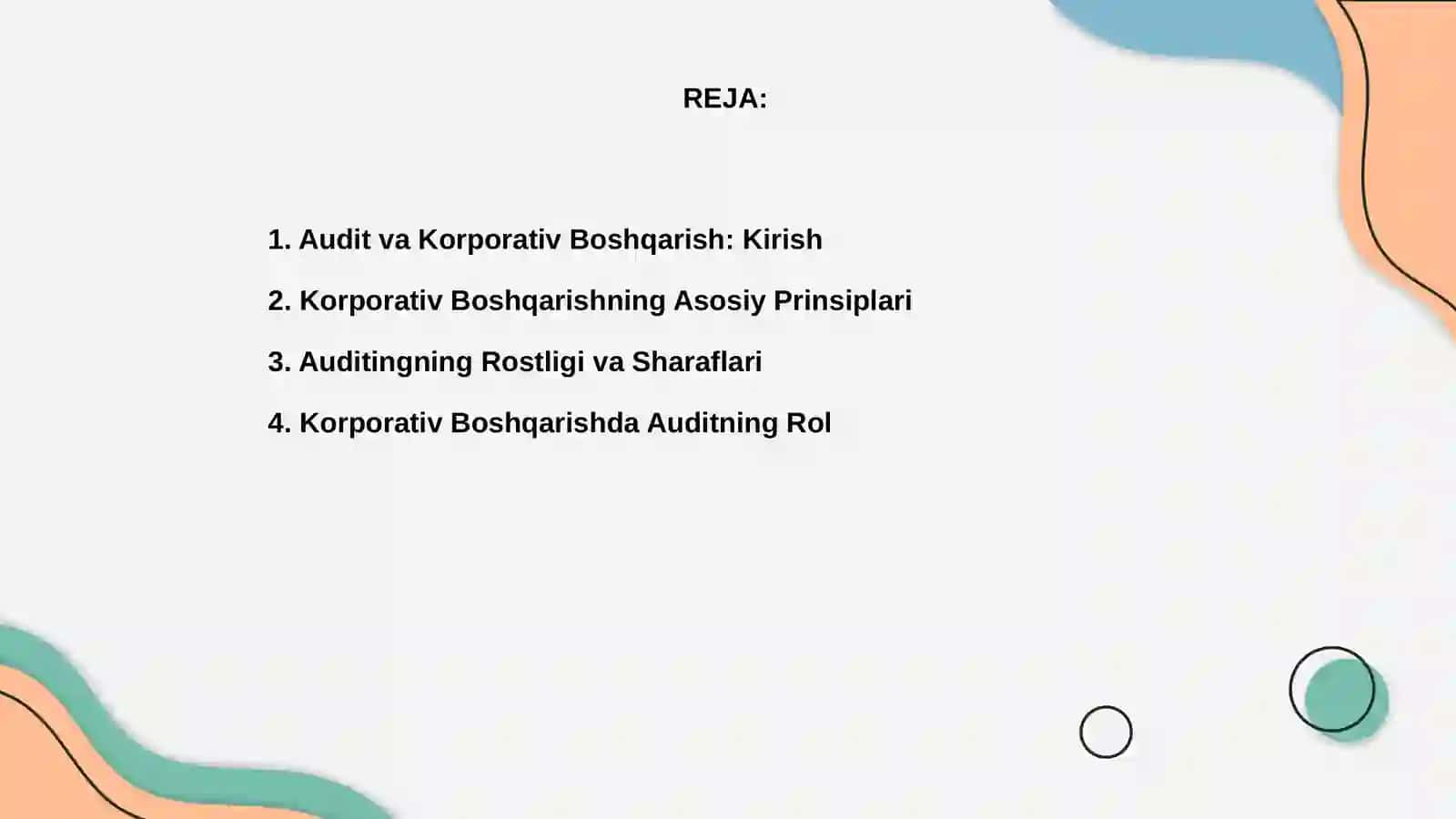 Audit va Korparativ boshqarish 2