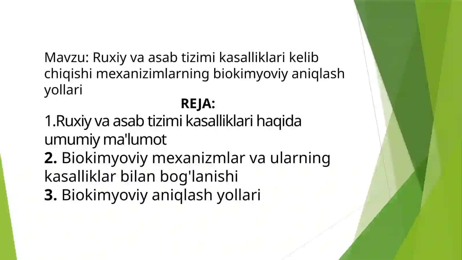 Murodova Zeboning biokimyodan tayyorlagan mustaqilishi 2