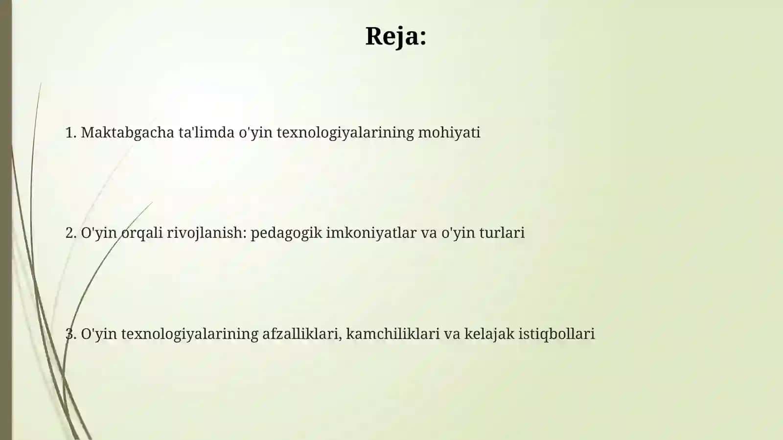 Maktabgacha taʼlimda oʻyin texnologiyalari mohiyati va oʻyin orqali taʼlim olish va rivojlantirish 2