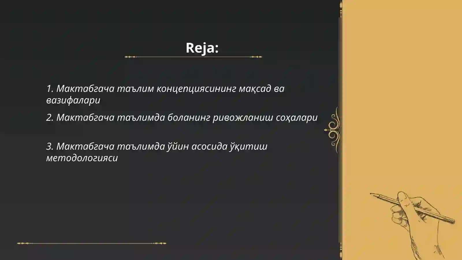 Мактабгача таълим кансебсияси 2