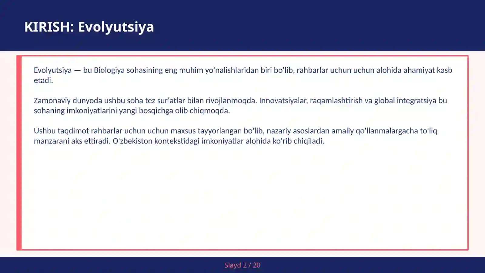 EVOLYUTSIYA 2