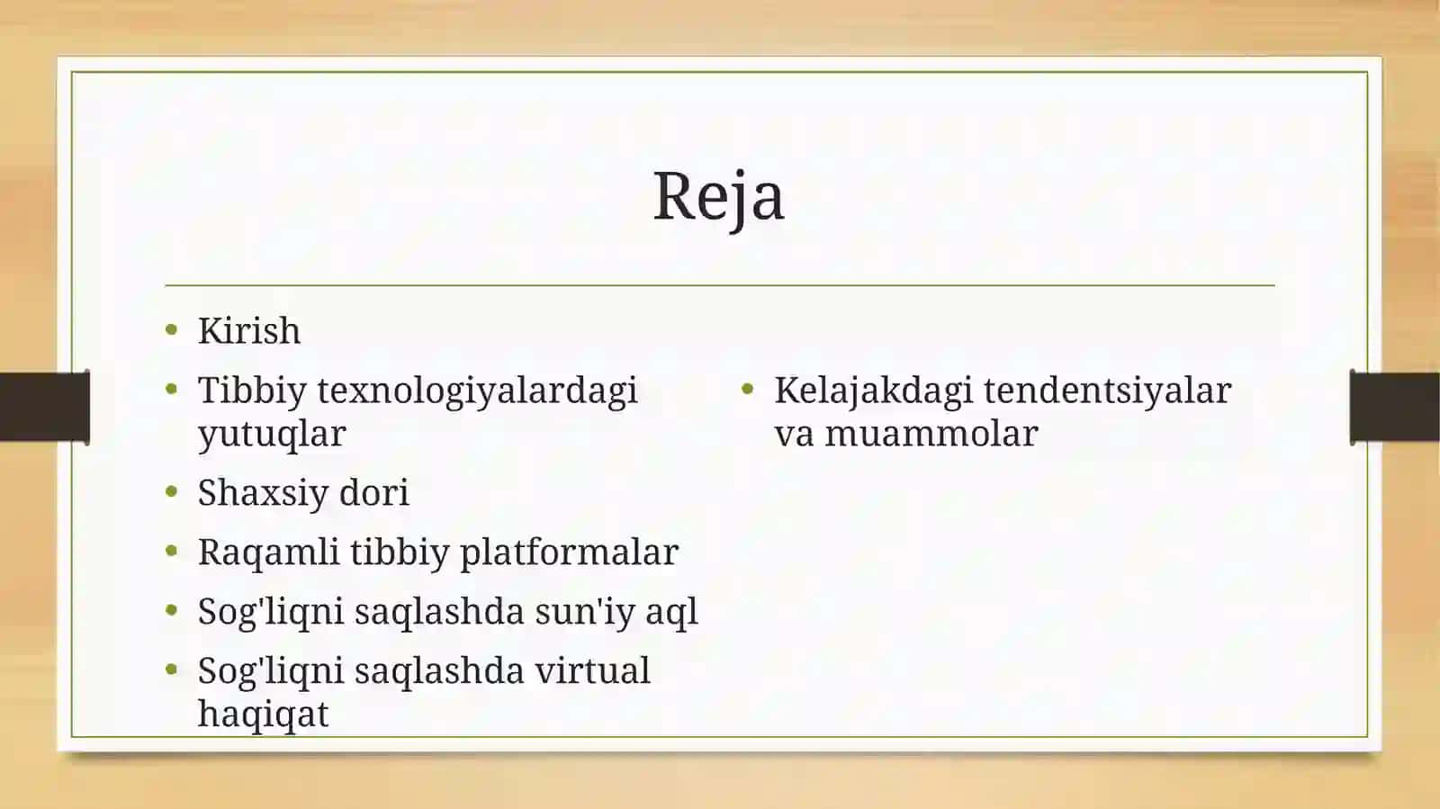 Sog'liqni saqlash sohasidagi innovatsion iqtisodiyot 2