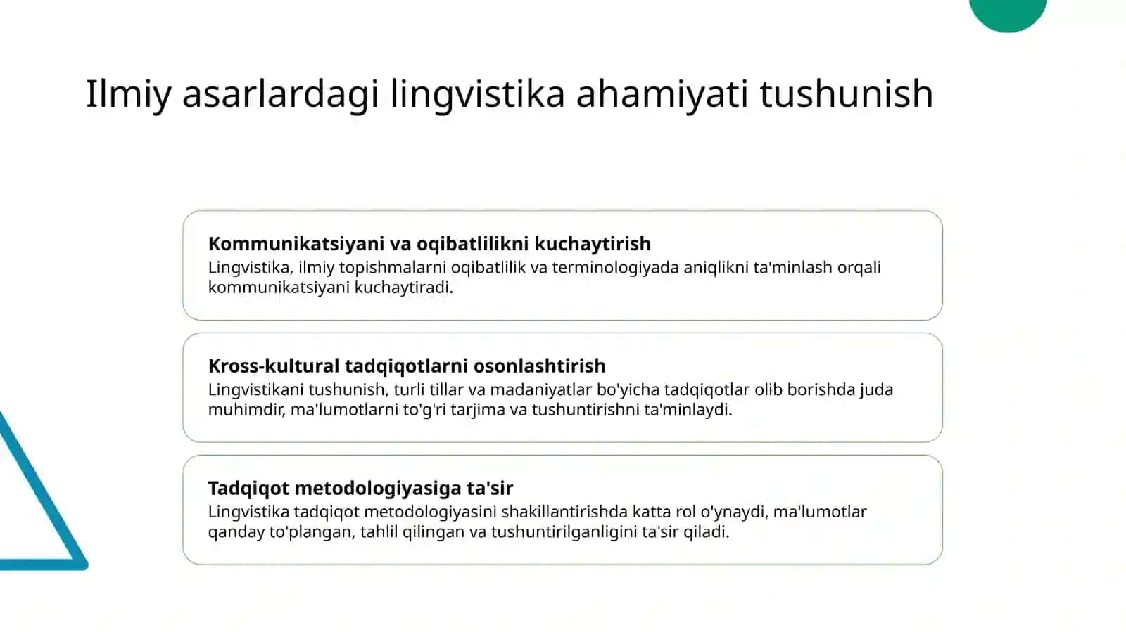 Ilmiy asarlardagi barqaror birikmalarning lingvistik bazasini shakillantirish 2